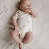 Nature Baby Short Sleeve Bodysuit Fish Fable Print