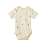 Nature Baby Short Sleeve Bodysuit Mini Music Print