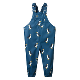 Nature Baby Splash Overalls - Puffin Teal Print