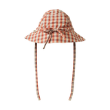 Nature Baby Sunhat Red Dandelion Gingham