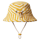 Nature Baby Terry Bucket Sunhat - Golden Sea Stripe