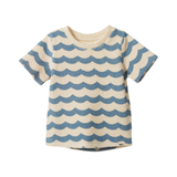 Nature Baby River Terry Tee Waves Print
