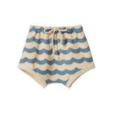 Nature Baby Terry Shorts Waves Print
