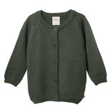 Nature Baby Merino Knit Cardigan - Thyme