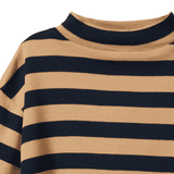 Nature Baby Turtle Neck Navy/Caramel Stripe