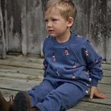 Nature Baby Emerson Sweater -  Best Friend Indigo Print