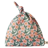 Nature Baby Merino Knotted Beanie - Garland Print