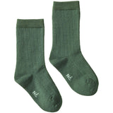 Nature Baby Organic Wool Rib Socks - Nettle