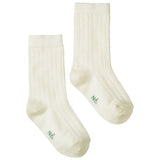 Nature Baby Organic Wool Rib Socks - Natural