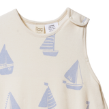 Nature Baby Organic Cotton and Merino Sleeping Bag - Regatta Bue