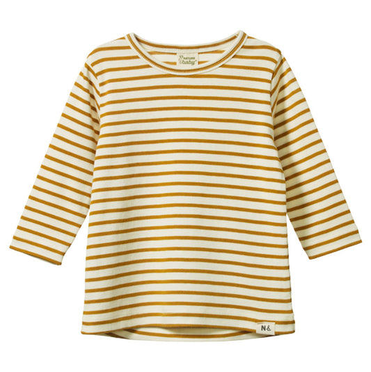 Nature Baby Long Sleeve River Tee Palm Sailor Stripe