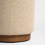 Hickory Small Ottoman - Beige