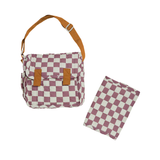 Olli Ella Carrie Convertible Changing Set - Plum Check