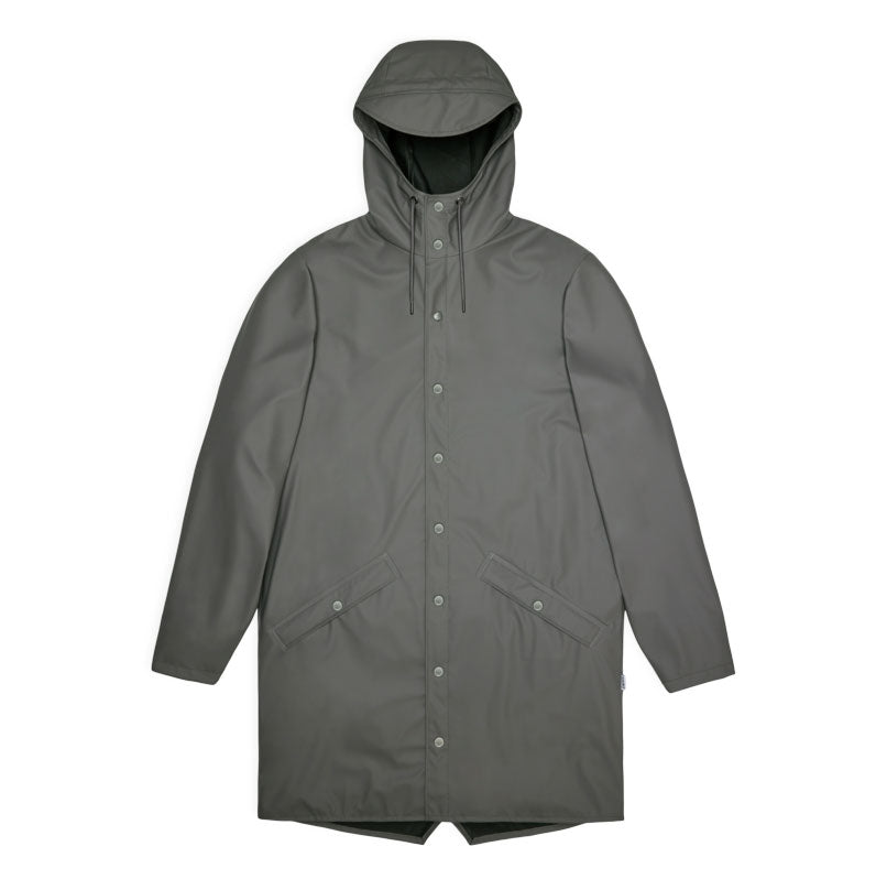 Rains Long Jacket Grey