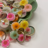 Resin Flower Keyring