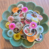 Resin Flower Keyring
