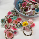 Resin Flower Keyring