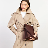 Saben Beatrice Shoulder Bag Espresso Croc