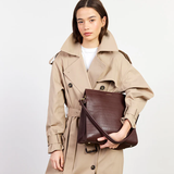 Saben Beatrice Shoulder Bag Espresso Croc