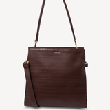 Saben Beatrice Shoulder Bag Espresso Croc