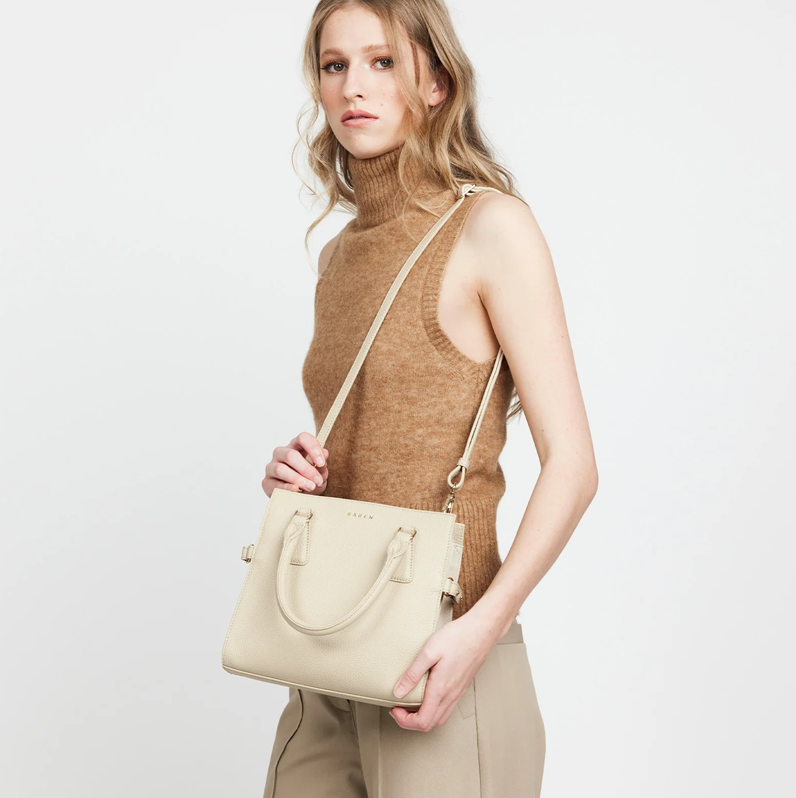 Saben Beau Crossbody with Handles Biscotti