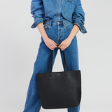 Saben Carter Tote Black/Tan Chain Print