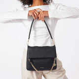 Saben Daria Shoulder Bag - Black Bubble