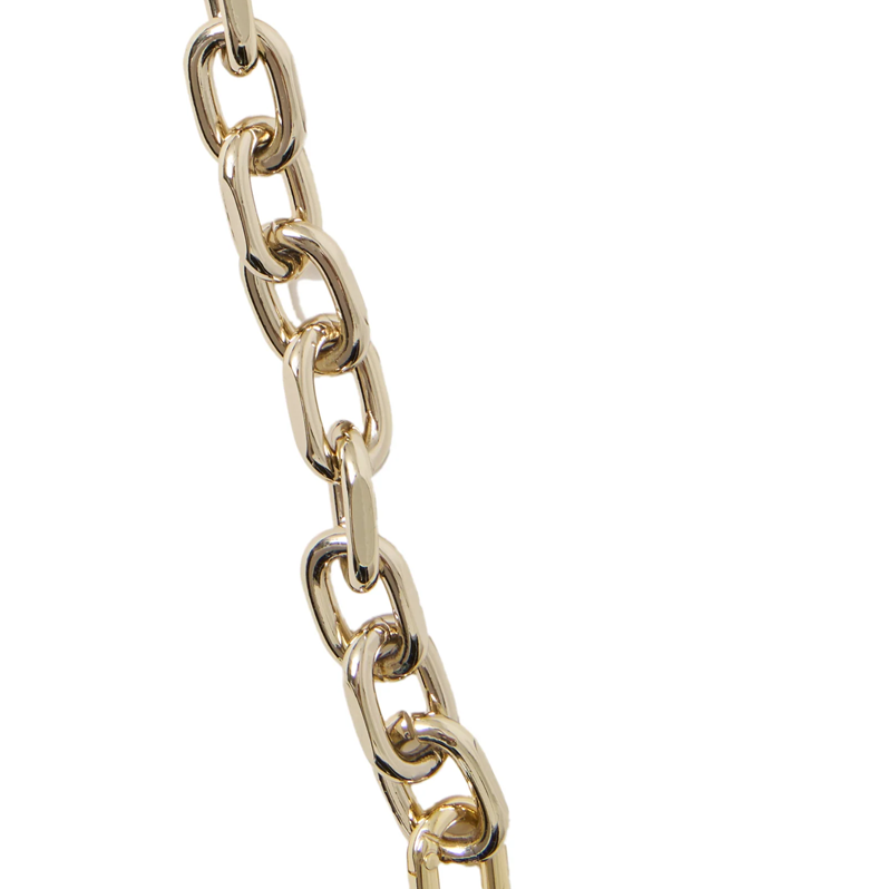 Saben Feature Chain Strap Black + Gold Link