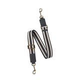 Saben Feature Strap Black & White Herringbone