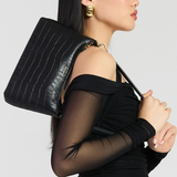 Saben Haven Shoulder Bag Black Croc