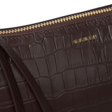 Saben Haven Shoulder Bag Cacao Croc