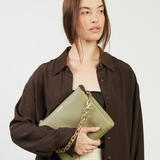 Saben Matilda Crossbody Eucalyptus + Chunky Chain
