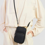 Saben Nikko Pocket Phone Sling Black Luxe