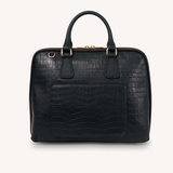 Saben Parker Briefcase - Black Croc