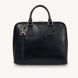 Saben Parker Briefcase - Black Croc
