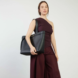 Saben Tia Shoulder Bag Black + Bronze