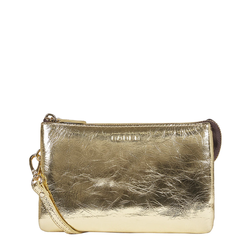 Saben Tilly Crossbody Gold Crinkle