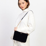 Saben Tilly's Big Sis Crossbody Black Suede