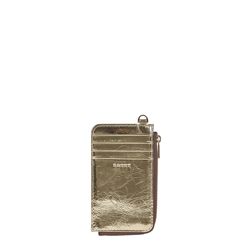 Saben Winona Card Holder Gold Crinkle