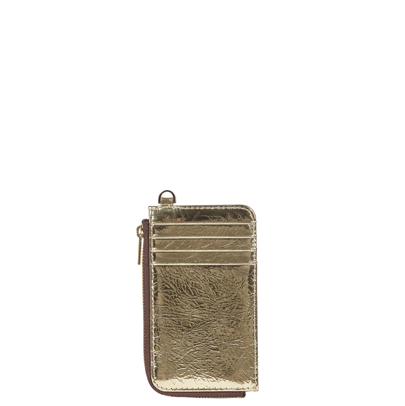 Saben Winona Card Holder Gold Crinkle