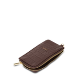 Saben Winona Card Holder Espresso Croc