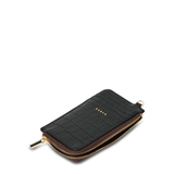 Saben Winona Card Holder Black Croc