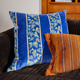 Sage & Clare Agata Velvet Cushion - Ultramarine