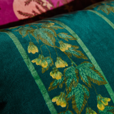Sage & Clare Agata Velvet Cushion - Verdant