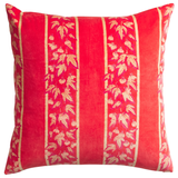 Sage & Clare Agata Velvet Cushion - Vermillion