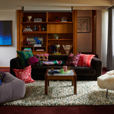 Sage & Clare Agata Velvet Cushion - Vermillion