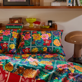Sage & Clare Ines Cotton Pillowcase Set - Verdant