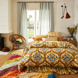 Sage & Clare Margaret Cotton Quilt Cover - Clay