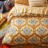 Sage & Clare Margaret Cotton Quilt Cover - Clay