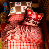 Sage & Clare Otis Cotton Quilt Cover - Poppy